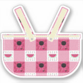 夏のピクニックのコンターシール シール (正面)