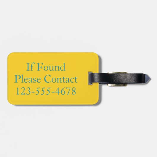 夏のピクニックパレットのストライプのモノグラム ラゲッジタグ (裏面横)