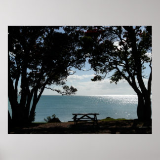 夏のピクニック場 ポスター