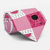 夏のピクニック男子首輪 ネクタイ (ロール)