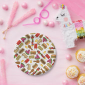 夏のピクニック食品デヴィル卵バーガーパイコーン ペーパープレート (パーティー)