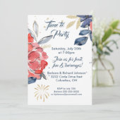 夏のピクニック バーベキュー パーティー ご招待 招待状 (スタンド正面)