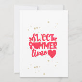 夏のピクニック バーベキュー パーティー ご招待 招待状 (裏面)