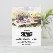 夏のピクニック フィールド ご招待 招待状 (スタンド正面)