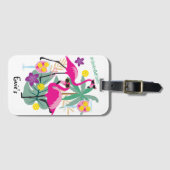 夏のピックボール🤩トロピカルパーティーラゲージタグ ラゲッジタグ (正面横)