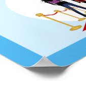 夏のファッションショーデザイカスタムナーブルーポスター ポスター (角)