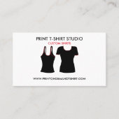 夏のファッションブラックタンクのトップシャツ 名刺 (正面)