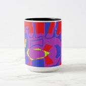 夏のファッション ツートーンマグカップ (中央)