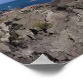 夏のフィストラルビーチ、ニューキー・コーンウォール ポスター (角)