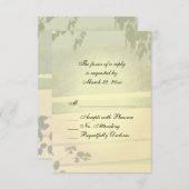 夏のフィールドウェディングRSVP 出欠カード (正面/裏面)