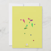 夏のフェスティバルの発表 案内状 (裏面)