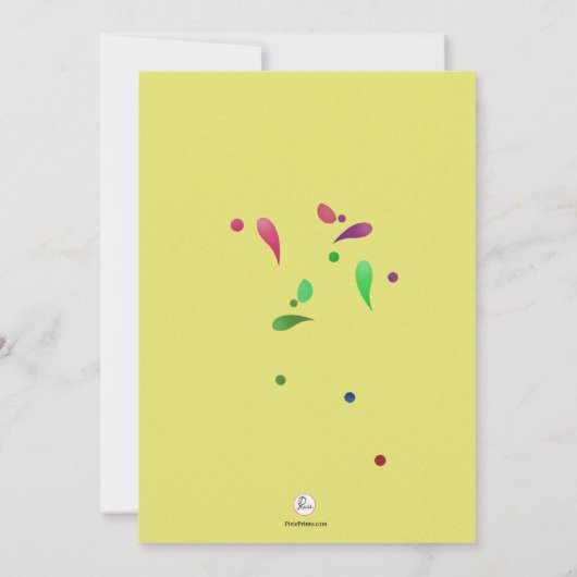 夏のフェスティバルの発表 案内状 (裏面)