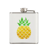 夏のフォイルパーソナライズされた金ゴールド幾何学的パイナップル。 フラスク (裏面)