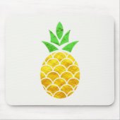 夏のフォイルパーソナライズされた金ゴールド幾何学的パイナップル。 マウスパッド (正面)
