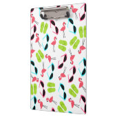 夏のフラミンゴパターンクリップボード クリップボード (左)