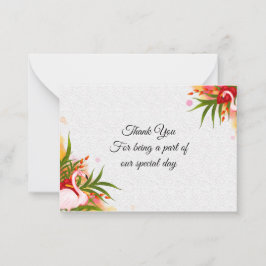 夏のフラミンゴ ノートカード