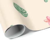 夏のフラミンゴ ラッピングペーパー (ロールコーナー)