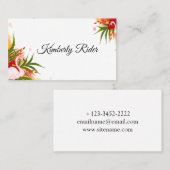 夏のフラミンゴ 名刺 (正面/裏面)