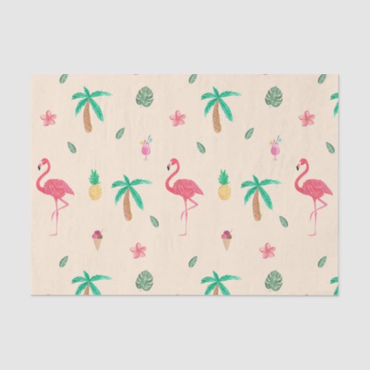 夏のフラミンゴ 薄葉紙 (正面)