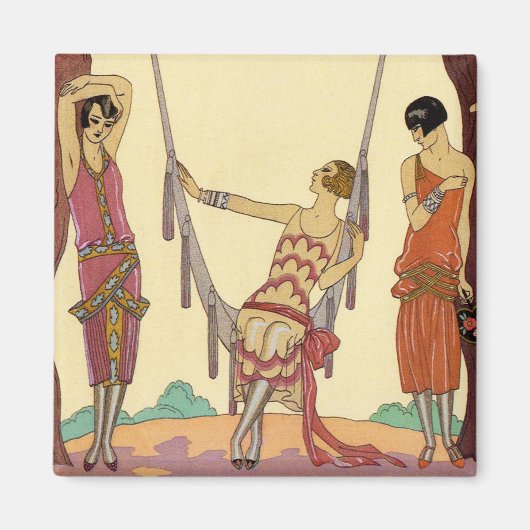 夏のフランスアールデコ マグネット (正面)