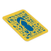 夏のフリップフロップパターン マグネット (右側)