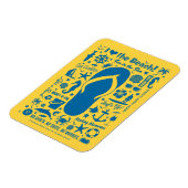 夏のフリップフロップパターン マグネット (左側)