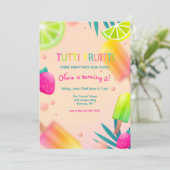 夏のフルーツとアイスポップ 招待状 (スタンド正面)