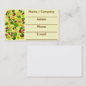 夏のフルーツのジューシーな名刺 名刺 (正面/裏面)