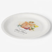 夏のフルーツパンケーキおしゃぶりブランチ赤ちゃんシャワー ペーパープレート (アングル)