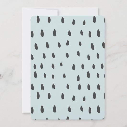 夏のフルーツポプシクル水彩1st誕生日 招待状 (裏面)