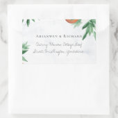 夏のフルーツ差出人住所シール 長方形シール (バッグ)