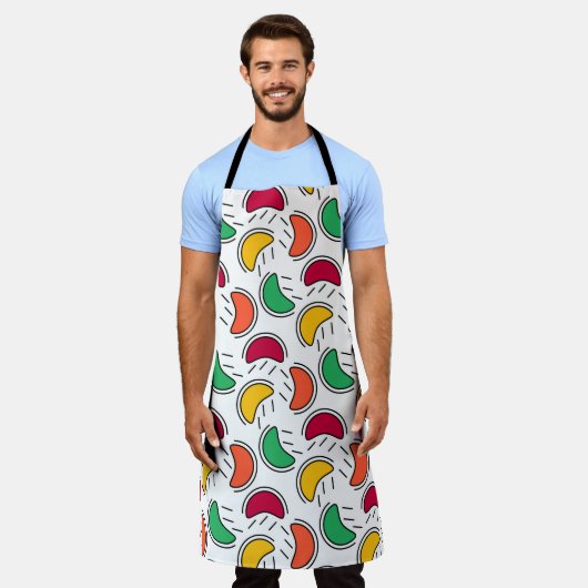 夏のフルーツ エプロン (着用した状態)