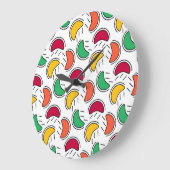 夏のフルーツ ラージ壁時計 (傾斜)