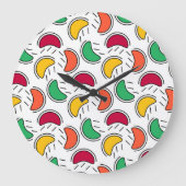 夏のフルーツ ラージ壁時計 (正面)