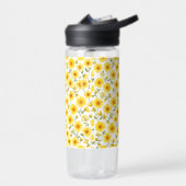 「夏のフローラウォーターボトル – 20oz、防漏性」 ウォーターボトル (左面)