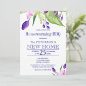 夏のフローラエレガント引っ越し祝いパーティーbbq 招待状 (スタンド正面)