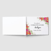 夏のフローラガーデンワイルドフラワー結婚ズ ゲストブック (全面)