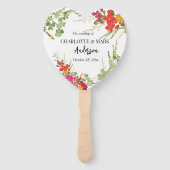 夏のフローラガーデンワイルドフラワー結婚ズ ハンドファン (正面)