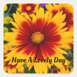 夏のフローラシール スクエアシール