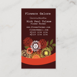 夏のフローラスタイリッシュフラワーフロリスト 名刺