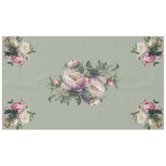 夏のフローラテーマとヴィンテージ テーブルクロス