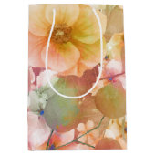 夏のフローラデザイン ミディアムペーパーバッグ (正面)