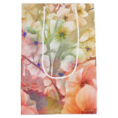 夏のフローラデザイン ミディアムペーパーバッグ (裏面)