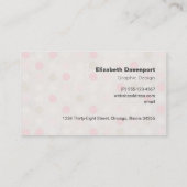 夏のフローラハート(ピンクとグリーン) 名刺 (裏面)