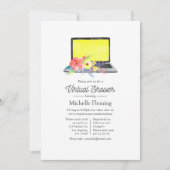 夏のフローラバーチャルベビーシャワー 招待状 (正面)