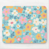夏のフローラプリント マウスパッド (正面)