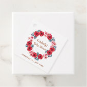 夏のフローラリースベビーシャワー フェイバータグ (インサイチュ)