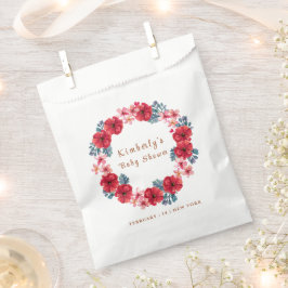 夏のフローラリースベビーシャワー フェイバーバッグ