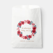 夏のフローラリースベビーシャワー フェイバーバッグ (正面)