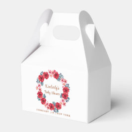 夏のフローラリースベビーシャワー フェイバーボックス